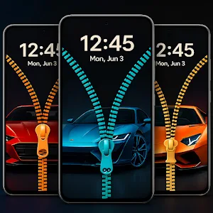 Zipper Lock Screen - ZipLock Screenshot 1