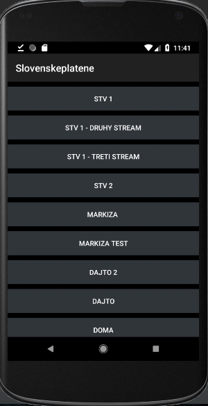 Slovenske a ceske televizie Screenshot 0