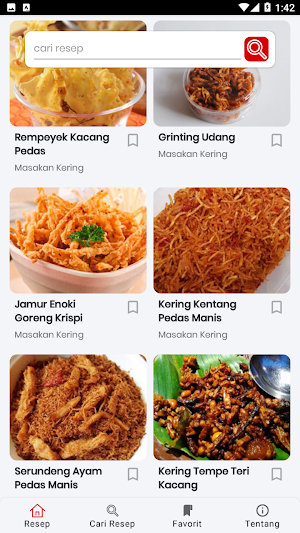 Resep Masakan Kering Screenshot 3