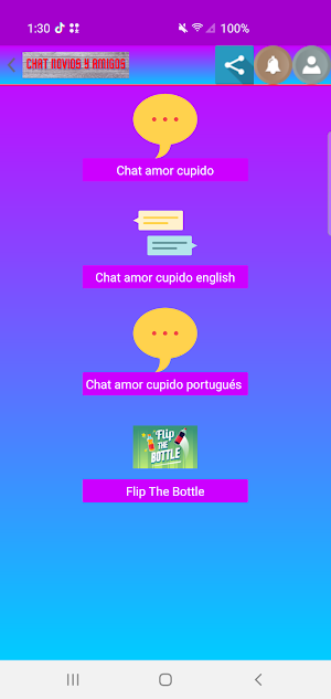 Chat novios y amigos Screenshot 0