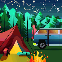 Starlight Camping - Wallpaper