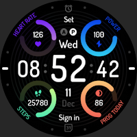 Colorful spin: Watch Face