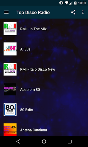 Top Disco Radio - 70s 80s Electronic Disco Funk Screenshot 0