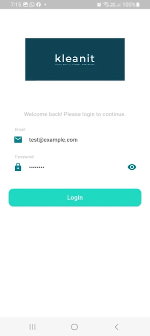 kleanitadmin Screenshot 0
