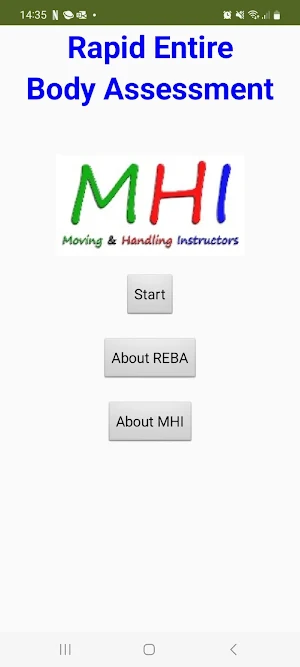 Rapid Entire Body Assessment Screenshot 0