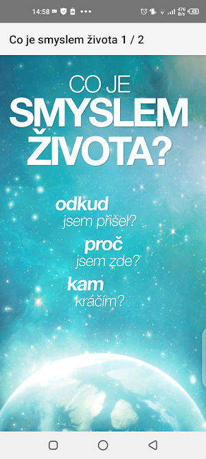 Co je smyslem života Screenshot 2