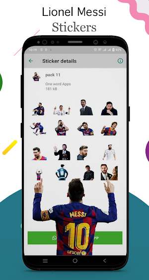 Lionel Messi Stickers for WA Screenshot 1