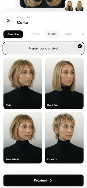 Provador de Cabelo Screenshot 0