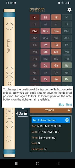 Bansuri Transposer Screenshot 2