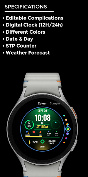 Nighty Digital 39 - watch face Screenshot 3