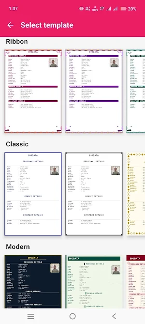 Marriage Bio Data Maker Screenshot 2