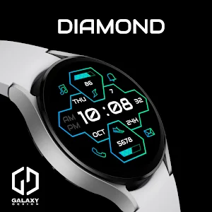 Diamond: Digital Watch Face Screenshot 0
