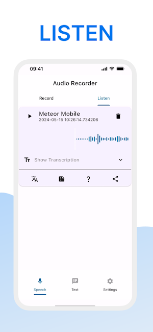 Zap Voice. Record & Transcribe Screenshot 1