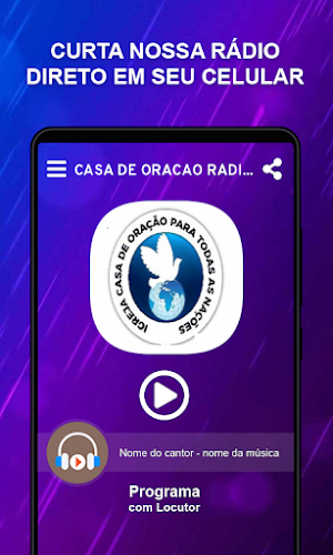 Casa de Oração Radio Web Screenshot 0