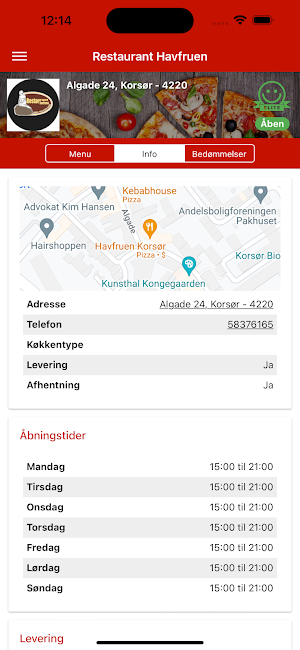 Restaurant Havfruen Screenshot 1