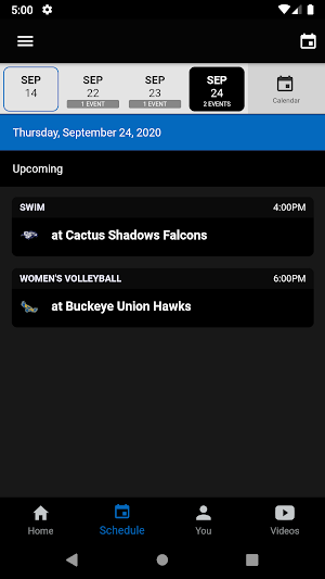 Paradise Honors Athletics Screenshot 2