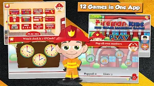 Fireman Kids Grade 2 Games Screenshot 0