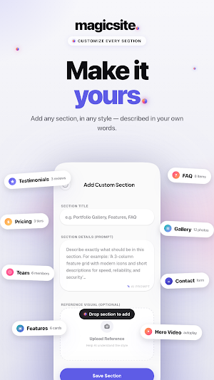MagicSite:AI Website Generator Screenshot 3