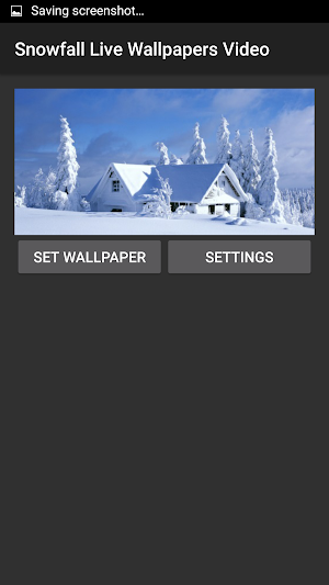 Snowfall Live Wallpapers Video Screenshot 3