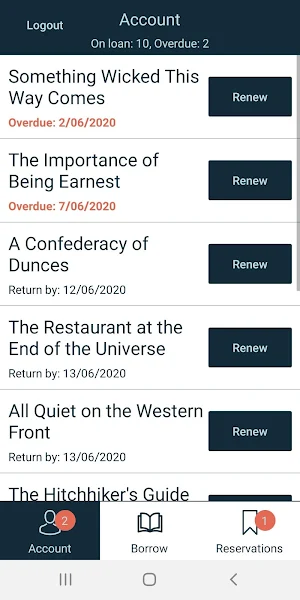 Albury Libraries Mobile Loans Screenshot 1