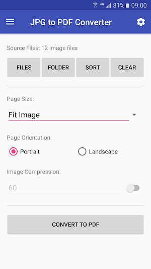 JPG to PDF Converter Screenshot 0