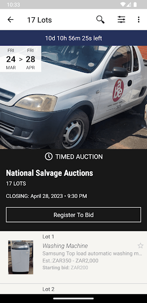 NSB AUCTIONS Screenshot 1
