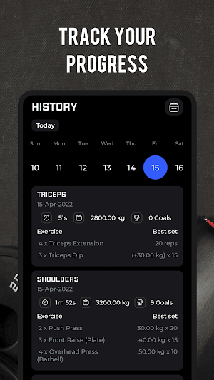 Workout Tracker Screenshot 2