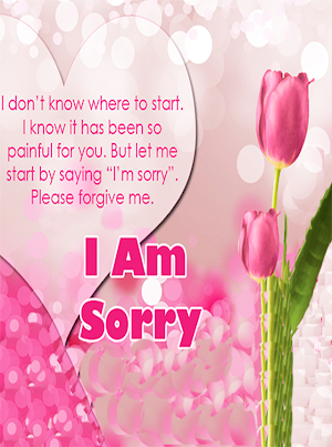 Apology and sorry messages Screenshot 0