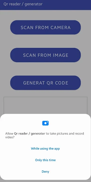 Qr reader / Generator Screenshot 1