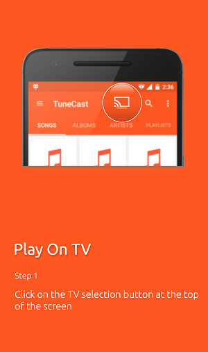 TuneCast DLNA Music Player Screenshot 1