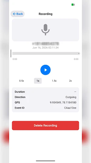 Revcell Call Recording Screenshot 1