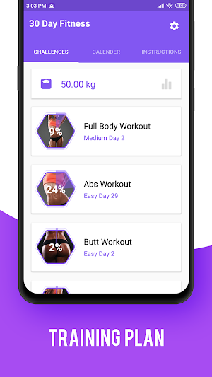 Women Fitness Challenge Screenshot 0
