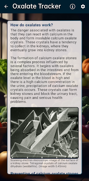 Oxalate Tracker Screenshot 1