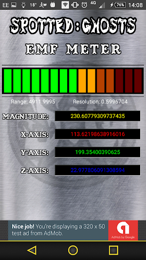 EMF Meter - ITC Research Screenshot 2