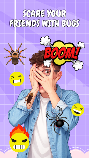 Bug Filter on Face Prank Screenshot 0