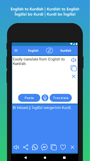 English to Kurdish Translator Screenshot 1