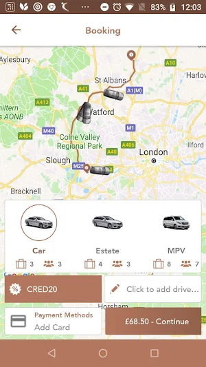 Herts Executive Passenger Screenshot 3