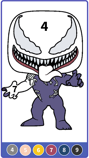 Symbiote Superhero Coloring Screenshot 3
