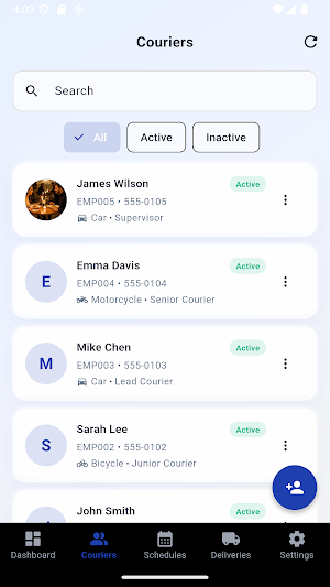 Courier Hub Manager Screenshot 1