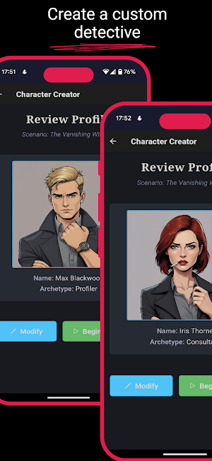 NoirAI: Mystery Detective Game Screenshot 3