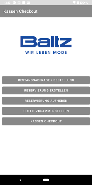 Modehaus.de Mitarbeiter App Screenshot 1