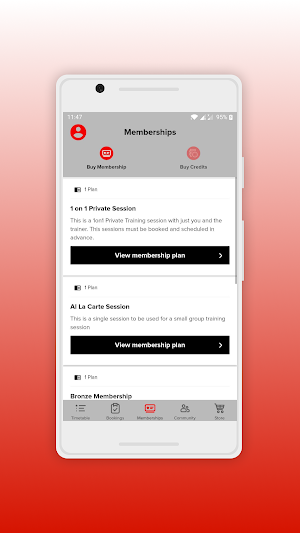 Evolve Sports Booking App Screenshot 2