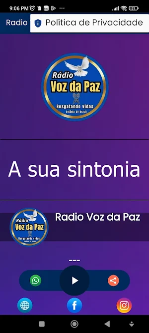 Rádio Voz da Paz Screenshot 3