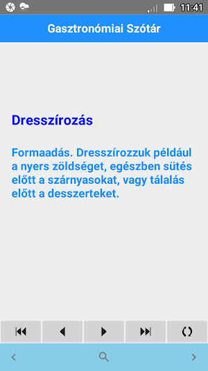 Gasztronómiai Szótár Screenshot 2
