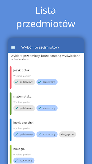 Kalendarz Maturzysty Screenshot 2