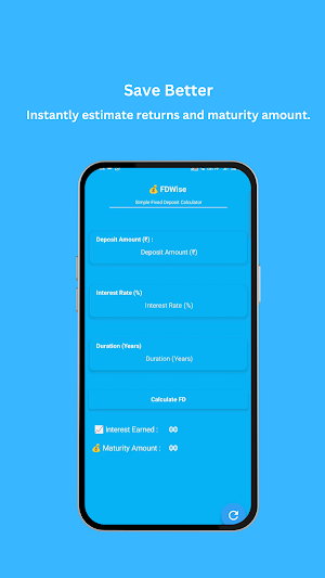 FDWise - FD Calculator Screenshot 1