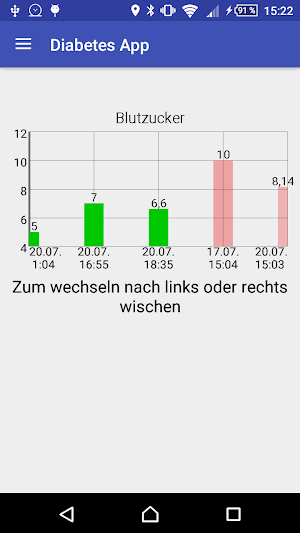 Diabetes App Screenshot 2