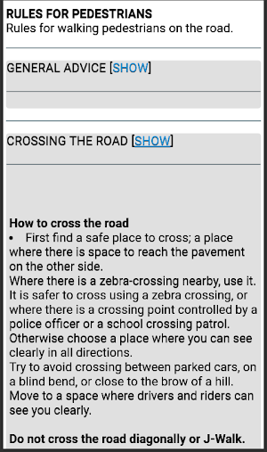 The Highway Code Singapore Screenshot 1