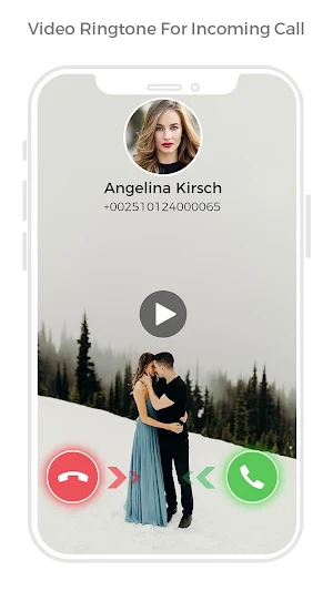 Full Screen Video Ringtone for Incoming Call Screenshot 1