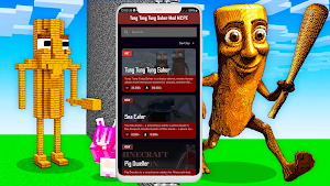 Tung Tung Sahur Mod Minecraft Screenshot 1